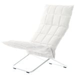 Woodnotes K chair, narrow, chrome - white