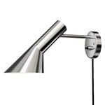 Wall lamps, AJ wall lamp, polished stainless steel, Silver