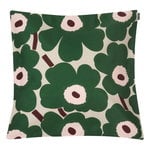 Pieni Unikko tyynynpäällinen 50 x 50 cm, beige-vihreä-persikka Pieni Unikko tyynynpäällinen 50 x 50 cm, beige-vihreä-persikka