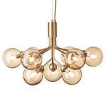 Pendant lamps, Apiales 9 pendant, brushed brass - gold, Gold