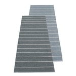 Plastic rugs, Carl rug 70 x 180 cm, granit - storm, Gray