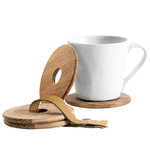 Oak coasters, 4 pcs Oak coasters, 4 pcs