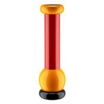 Salt & pepper, Sottsass grinder, large, black - red - yellow, Orange