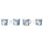 Moomin mini mugs, Snow Blizzard Moomin mini mugs, Snow Blizzard
