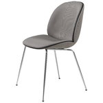 Dining chairs, Beetle chair, chrome - Messenger 5 0081, Grey