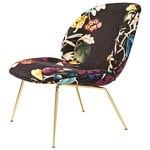 Beetle lounge chair, brass - Dedar About Flowers 4 Beetle lounge chair, brass - Dedar About Flowers 4