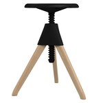 Jerry stool, beech - black Jerry stool, beech - black