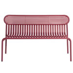 Outdoor benches, Week-end bench, burgundy, Red