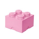 Säilyttimet, Lego Storage Brick 4 säilytyslaatikko, vaaleanpunainen, Vaaleanpunainen