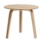 Sivu- ja apupöydät, Bella sivupöytä 45 cm, matala, lakattu tammi, Luonnonvärinen