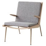 Fauteuils, Fauteuil lounge Boomerang HM2, Hallingdal 130 - chêne huilé blan, Gris