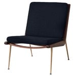 Boomerang HM1 lounge chair, Loop Marine - oiled walnut