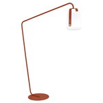 Balad lamp stand, offset, red ochre