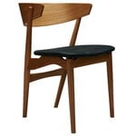 Dining chairs, No 7 chair, oiled oak-  anthracite leather, Natural