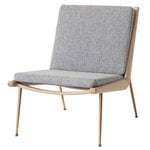 Boomerang HM1 lounge chair, Hallingdal 130 - white oiled oak