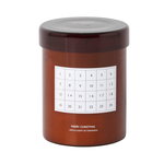 Scented candle Christmas calendar, red brown Scented candle Christmas calendar, red brown