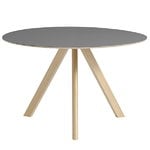 CPH20 round table 120 cm, matt lacquered oak - grey lino CPH20 round table 120 cm, matt lacquered oak - grey lino