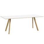 CPH30 table 200x80 cm, lacquered oak - white laminate CPH30 table 200x80 cm, lacquered oak - white laminate