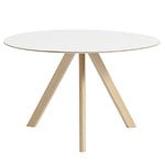 CPH20 round table 120 cm, matt lacquered oak - white laminate CPH20 round table 120 cm, matt lacquered oak - white laminate