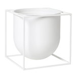 Planters & plant pots, Kubus flowerpot 23, white, White Planters & plant pots, Kubus flowerpot 23, white, White