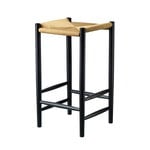 Bar stools & chairs, J164C counter stool, 67 cm, black oak, Black