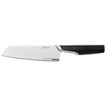 Kitchen knives, Titanium Santoku knife, Silver