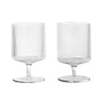 Wine glasses, Ripple wine glasses, 2 pcs, clear, Transparent