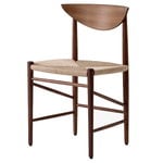 Dining chairs, Drawn HM3 chair, oiled walnut, Natural