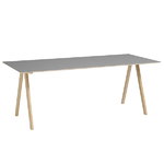 CPH10 table 160x80 cm, matt lacquered oak - grey lino CPH10 table 160x80 cm, matt lacquered oak - grey lino