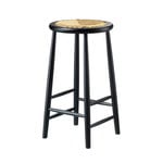Bar stools & chairs, J165C counter stool, 65 cm, black oak, Black