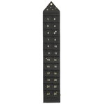 Star Christmas calendar, narrow, dark green Star Christmas calendar, narrow, dark green