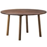 Taro dining table, round 120 cm, smoked oak
