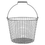 Metal baskets, Bucket 24 wire basket, galvanized, Silver