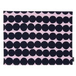 Räsymatto coated cotton placemat, pink - dark blue Räsymatto coated cotton placemat, pink - dark blue