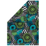 Siirtolapuutarha duvet cover 150 x 210 cm, white-green-black Siirtolapuutarha duvet cover 150 x 210 cm, white-green-black