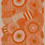 Siirtolapuutarha linen fabric, linen - orange Siirtolapuutarha linen fabric, linen - orange