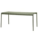 Patio tables, Palissade table, 170 x 90 cm, olive, Green