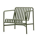 Outdoor lounge chairs, Palissade lounge chair, low, olive, Green