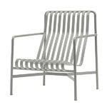 Outdoor lounge chairs, Palissade lounge chair, high, sky grey, Gray