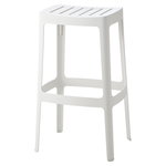 Cane-line Cut bar stool, white