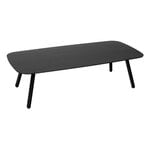 Tables basses, Table basse Bondo Wood 120 cm, frêne teinté noir, Noir