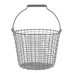 Metal baskets, Bucket 16 wire basket, galvanized, Silver