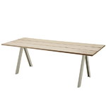 Overlap table, white legs Overlap table, white legs