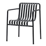 Chaises de jardin, Chaise à accoudoirs Palissade, anthracite, Gris