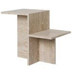 Side & end tables, Distinct side table, travertine, Natural