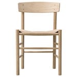 Ruokapöydän tuolit, J39 Mogensen tuoli, saippuoitu tammi - paperinaru, Luonnonvärinen