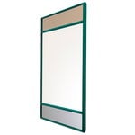 Vitrail mirror, 50 x 50 cm, green 