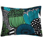Siirtolapuutarha pillowcase , white-green-black Siirtolapuutarha pillowcase , white-green-black