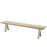 Overlap bench, white legs Overlap bench, white legs