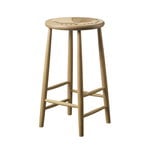 FDB Møbler J165C counter stool, 65 cm, natural oak